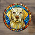 Labrador Yellow Glass Suncatcher Worktop Saver